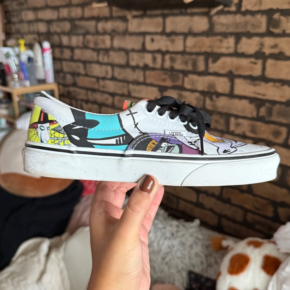 Vans The Nightmare Before Christmas Sneakers Disney Jack Skellington Size 8.5
